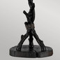 Preview: Elstead Whispering Tischlampe E27 2-fach Valiant Bronze und Kunstglas-Schirm Tiffanyglas cremeweiß