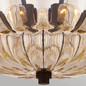 Preview: Elstead Whitecap Deckenleuchte E14 4-fach Glas getönt, Kakaofarben Glas amber