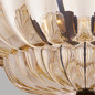 Preview: Elstead Whitecap Deckenleuchte E14 4-fach Glas getönt, Kakaofarben Glas amber