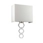 Preview: Elstead Ria Wandleuchte E27 Medium Poliertes Chrom Elfenbeinfarbe