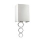 Preview: Elstead Ria Wandleuchte E27 Small Poliertes Chrom Elfenbeinfarbe