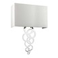 Preview: Elstead Rosa Wandleuchte E27 2-fach Poliertes Chrom Elfenbeinfarbe