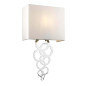 Preview: Elstead Rosa Wandleuchte E27 Medium Poliertes Chrom Elfenbeinfarbe