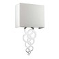 Preview: Elstead Rosa Wandleuchte E27 Medium Poliertes Chrom Elfenbeinfarbe