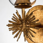 Preview: Elstead Staring Wandleuchte E27 Gebeiztes Gold Klar