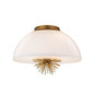 Preview: Elstead Staring Pendelleuchte E14 3-fach Gebeiztes Gold Opal