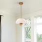 Preview: Elstead Staring Pendelleuchte E14 3-fach Gebeiztes Gold Opal
