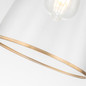 Preview: Elstead Staring Pendelleuchte E27 Gebeiztes Gold Klar
