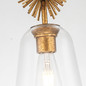 Preview: Elstead Staring Pendelleuchte E27 Gebeiztes Gold Klar