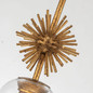 Preview: Elstead Staring Pendelleuchte E27 Gebeiztes Gold Klar