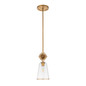 Preview: Elstead Staring Pendelleuchte E27 Gebeiztes Gold Klar