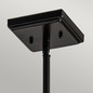 Preview: Elstead Alderley Pendelleuchte E27 2-fach Vintage-Bronze Tiffanyglas