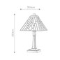 Preview: Elstead Alderley Tischlampe E14 Vintage-Bronze Tiffanyglas