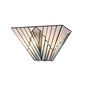 Preview: Elstead Alderley Wandleuchte E14 2-fach Vintage-Bronze Tiffanyglas
