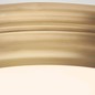 Preview: Elstead Welland LED Deckenleuchte 4cm Gealtertes Messing IP54
