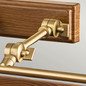 Preview: Elstead Winchfield Bilderleuchte E14 4-fach Antik-Messing und Eiche-Effekt Messing Antik und Eicheoptik