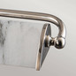 Preview: Elstead Winchfield Bilderleuchte E14 4-fach Poliertes Nickel & Weißer Marmoreffekt Nickel poliert und weiße Marmor Optik
