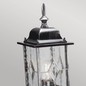 Preview: Elstead Wexford Außen-Stehleuchte E27 52cm Schwarz-Silber IP44