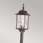 Preview: Elstead Wexford Außen-Stehleuchte E27 124cm Schwarz-Silber IP44