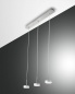 Preview: Fabas Luce LED Pendelleuchte Dunk 2000x80mm 24W Warmweiß Aluminium dimmbar