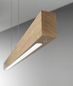 Preview: Fabas Luce LED Pendelleuchte Badia 2000x1100mm 43W Warmweiß Eichenholz dimmbar