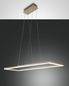Preview: Fabas Luce LED Pendelleuchte Bard 2000x320mm 52W Warmweiß Gold dimmbar