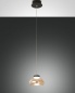 Preview: Fabas Luce LED Pendelleuchte Arabella Ø140mm 8W Warmweiß Bernstein dimmbar