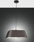 Preview: Fabas Luce Pendelleuchte Allegra E27 2000x450mm Schwarz, made in Italy