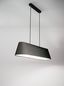 Preview: Fabas Luce Pendelleuchte Allegra E27 2000x230mm Schwarz, made in Italy