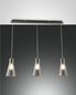 Preview: Fabas Luce Pendelleuchte Dafne E27 2000x830mm Schwarz