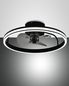 Preview: Fabas Luce LED Deckenleuchte mit Ventilator Relais Ø500mm 40W steuerbare Lichtfarbe Schwarz