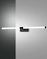 Preview: Fabas Luce LED Bad-Wand/Spiegelleuchte Ago 55x88mm 14W Warmweiß IP44 Schwarz