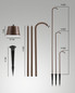 Preview: Fabas Luce Armanda LED Spot - Set inkl. Erdspieß / Akku 3W  dimmbar warmweiß Rostbraun 3742-72-361