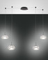 Preview: Fabas Luce Brena LED Pendelleuchte 40W dimmbar steuerbare Lichtfarbe Transparent 3755-49-241