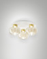 Preview: Fabas Luce Kino LED Deckenleuchte 36W dimmbar warmweiß Cognac 3767-65-365