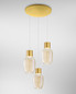 Preview: Fabas Luce Lapo LED Pendelleuchte 36W dimmbar warmweiß Cognac 3768-47-365