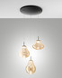 Preview: Fabas Luce Deva LED Pendelleuchte 42W dimmbar steuerbare Lichtfarbe Amber 3774-47-125