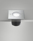 Preview: Fabas Luce WAKO 2 SILVER LED Außeneinbauleuchte 7.8W warmweiß Edelstahl 6908-02-414