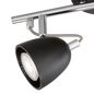 Preview: FHL Gemma LED Deckenleuchte 2-fach GU10 4W warmweiss schwarz, nickel-chrom