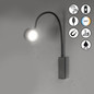 Preview: FHL Magnetic LED Wandspot flex 1,5W dimmbar Akku CCT einstellbare Lichtfarbe sandschwarz 830063