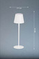 Preview: FHL Viletto LED Tischleuchte 2W dimmbar Akku warmweiss sandweiß 850354