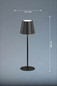 Preview: FHL Viletto LED Tischleuchte 2W dimmbar Akku warmweiss sandschwarz 850355