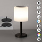 Preview: FHL Milano Pro LED Tischleuchte 1W Akku CCT einstellbare Lichtfarbe sandschwarz 850378