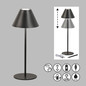 Preview: FHL Kano LED Tischleuchte 2W dimmbar Akku warmweiss sandschwarz 850390