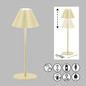 Preview: FHL Kano LED Tischleuchte 2W dimmbar Akku warmweiss sandbeige 850412