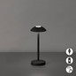 Preview: FHL Tekla LED Tischleuchte 0,8W dimmbar Akku warmweiss sandschwarz 850450