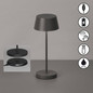 Preview: FHL Sienna Pro LED Tischleuchte 1W dimmbar Akku warmweiss sandgrau 850580