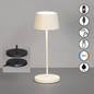 Preview: FHL Asena Pro LED Tischleuchte 2W dimmbar CCT einstellbare Lichtfarbe sandbeige 850673