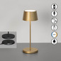 Preview: FHL Asena Pro LED Tischleuchte 2W dimmbar CCT einstellbare Lichtfarbe bronzefarben 850678