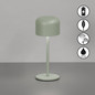 Preview: FHL Finley LED Tischleuchte 1W dimmbar Akku warmweiss salbeigrün 850720